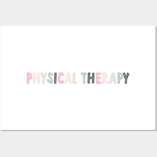 physical therapy - pink/green Posters and Art